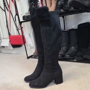 Dream Pairs Black Over the Knee Boots